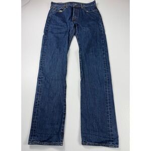 Levi's 501 Jeans Straight Leg‎ Dark Wash Denim Classic Fit W30 L34